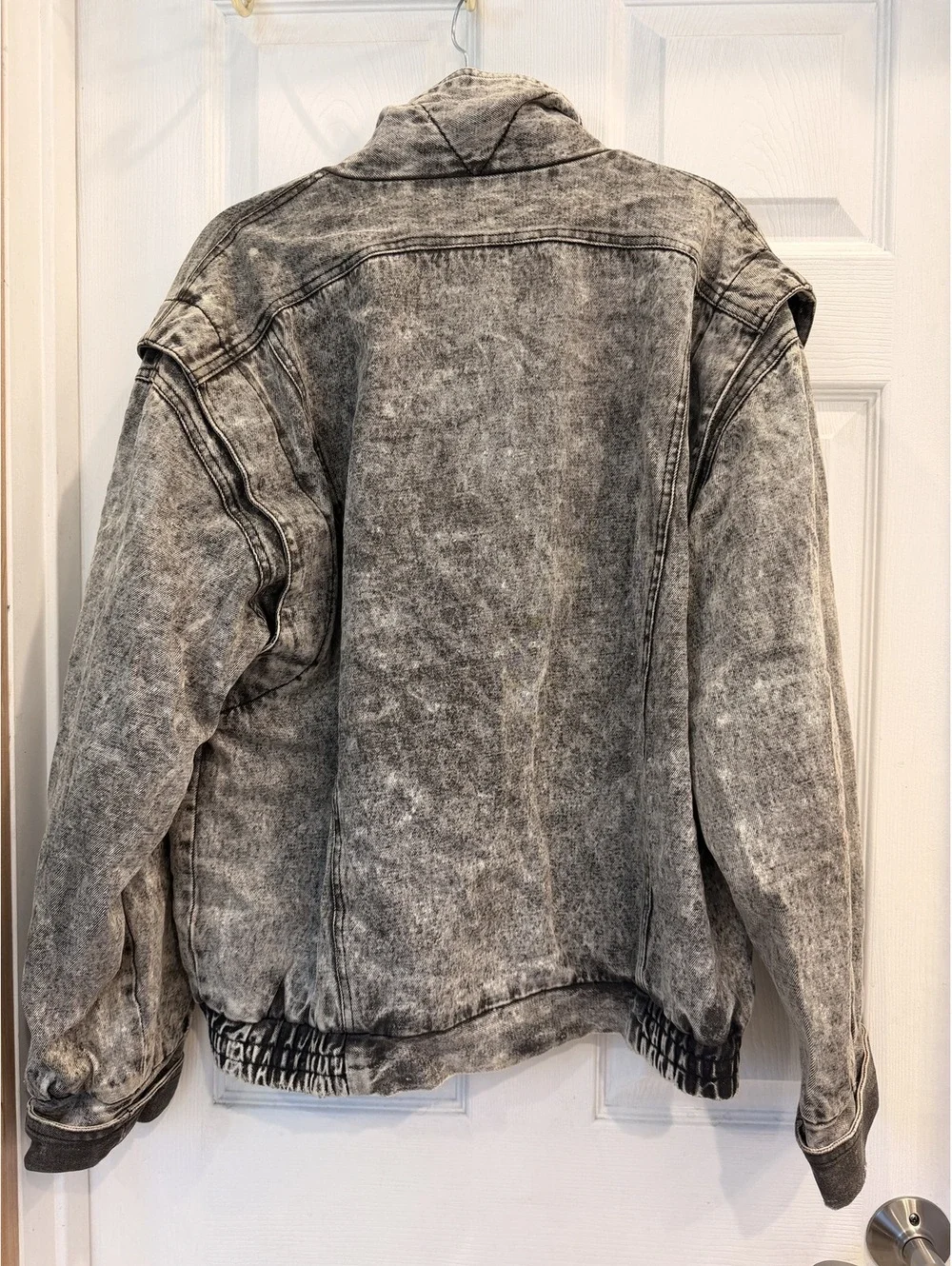 Vintage 1990s Acid Wash Denim Jacket Large